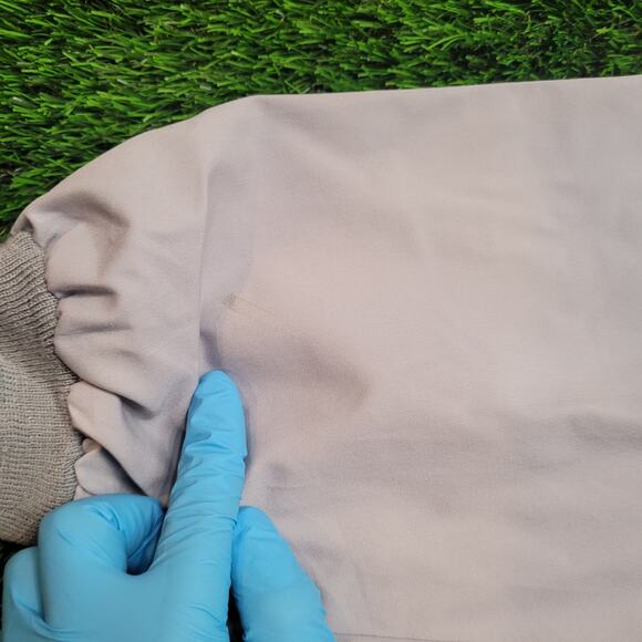 VTG 80s Par Four Golf Jacket Mens XL Tall Gray Pastel Plaid Lined Bomber - Picture 5 of 9